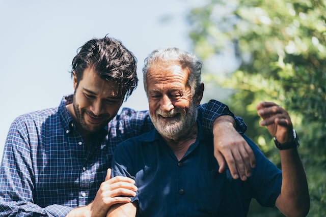 Father's day, France Today, happy father and son